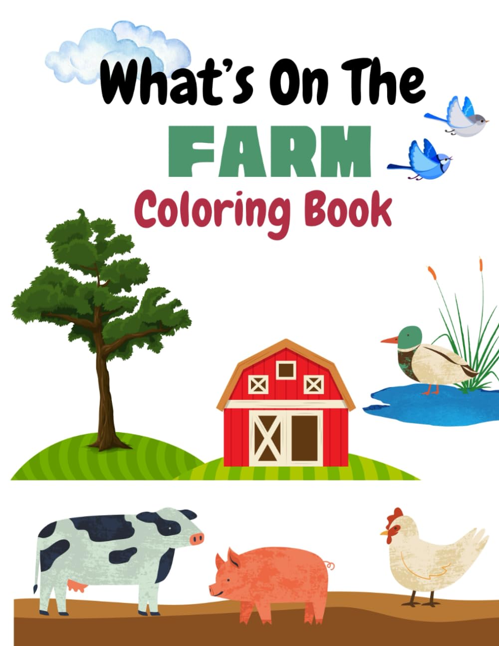 What's On The Farm Coloring Book