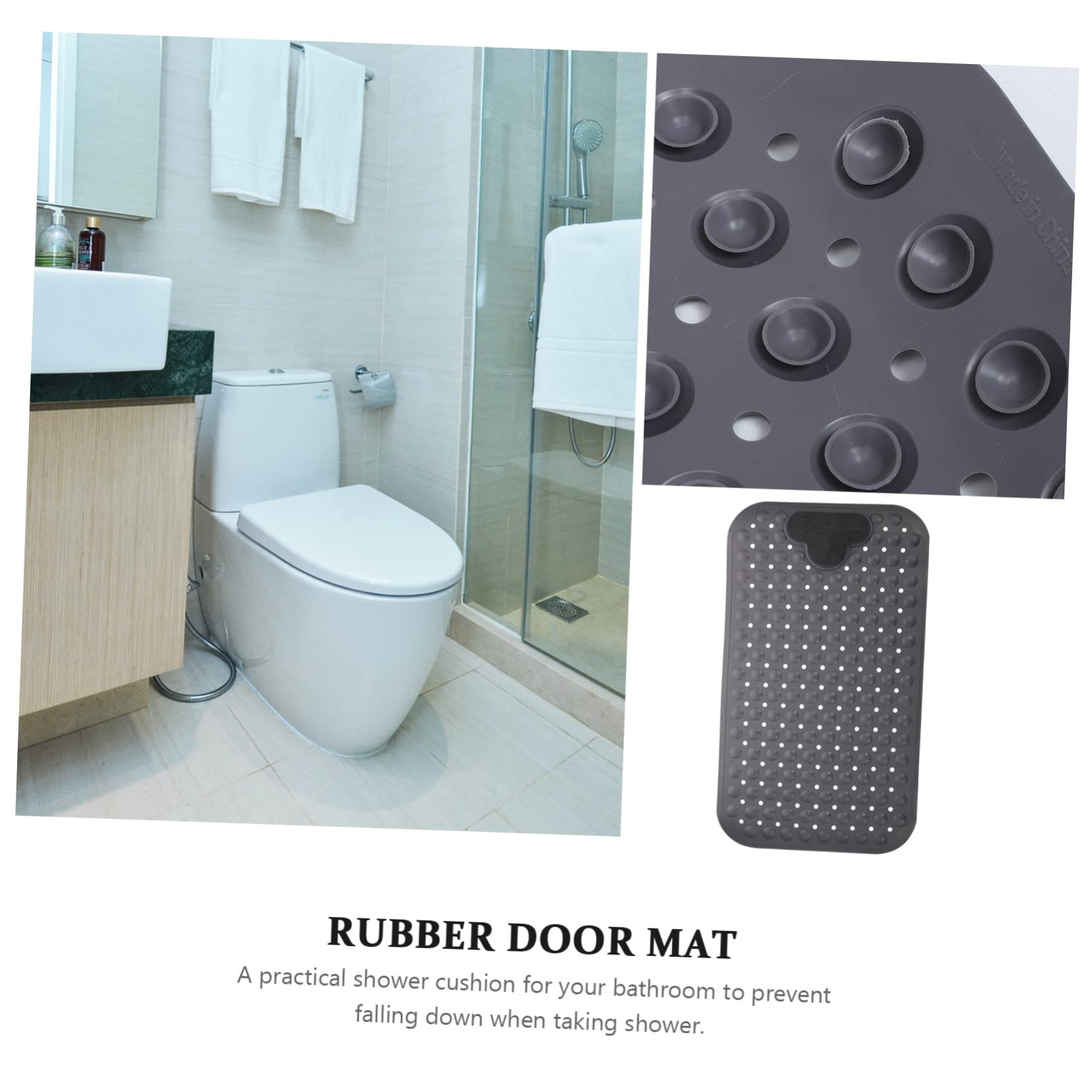 UKCOCO Tapis De Salle De Bain Antidérapant Coussin De Douche Tapis Entrée pour Maison Design Simple Et Épuré Facile à Entretenir