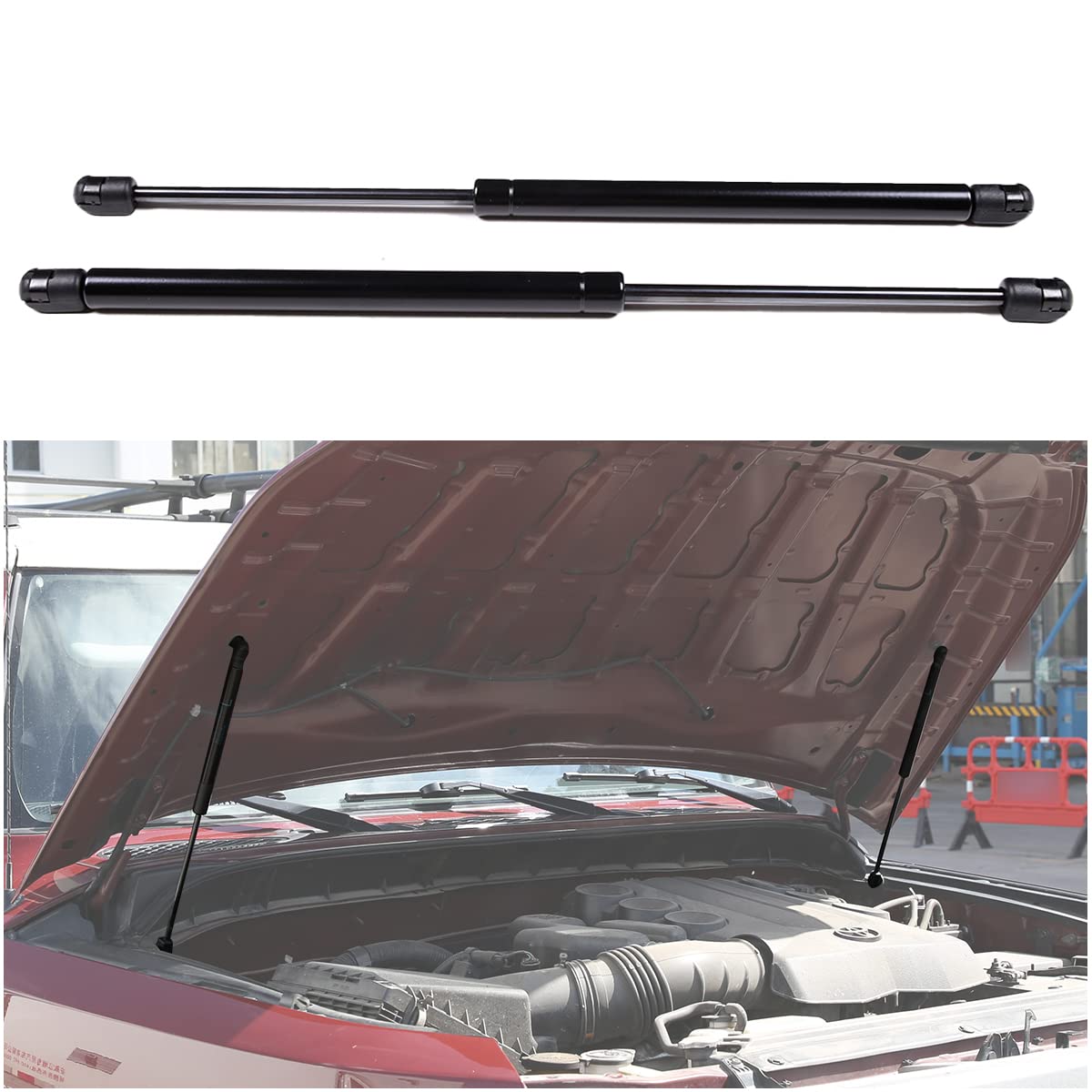 Supporto per cofano anteriore di ricambio per Toyota FJ Cruiser 2007 2008 2009 2010, kit di supporto per cofano anteriore dell'auto, coppia