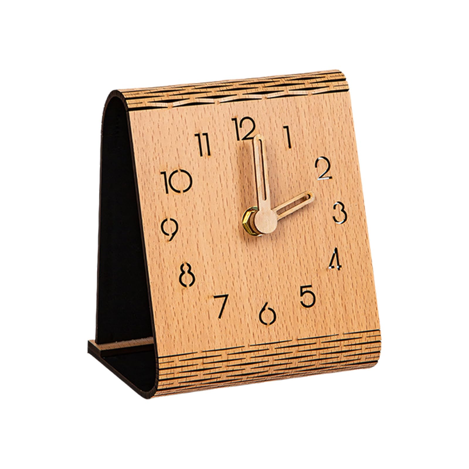 Hsyzygian Bedside Clock Analog Battery Operated for Shelf Bedroom Decor Ecorative Analog Clocks for Living Room Bedroom Decors