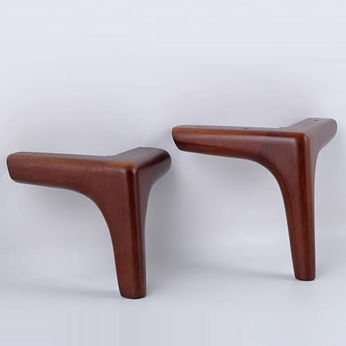 Miniatura 4 de Patas modernas de madera maciza de roble de mediados de siglo, patas de sofá triangular, patas de mesa de café, armario de TV, mesita de noche,