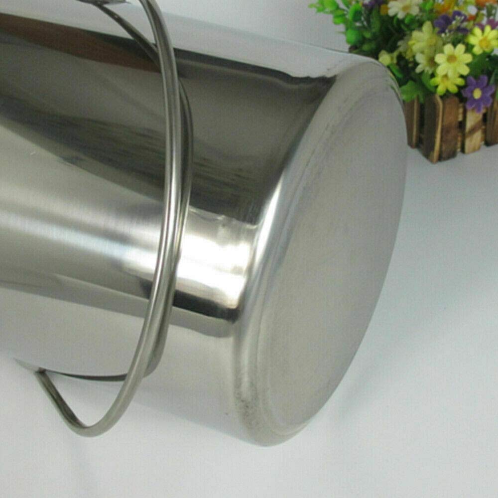 Secchio in acciaio con maniglia, a tenuta di liquidi capacità 20 l, con