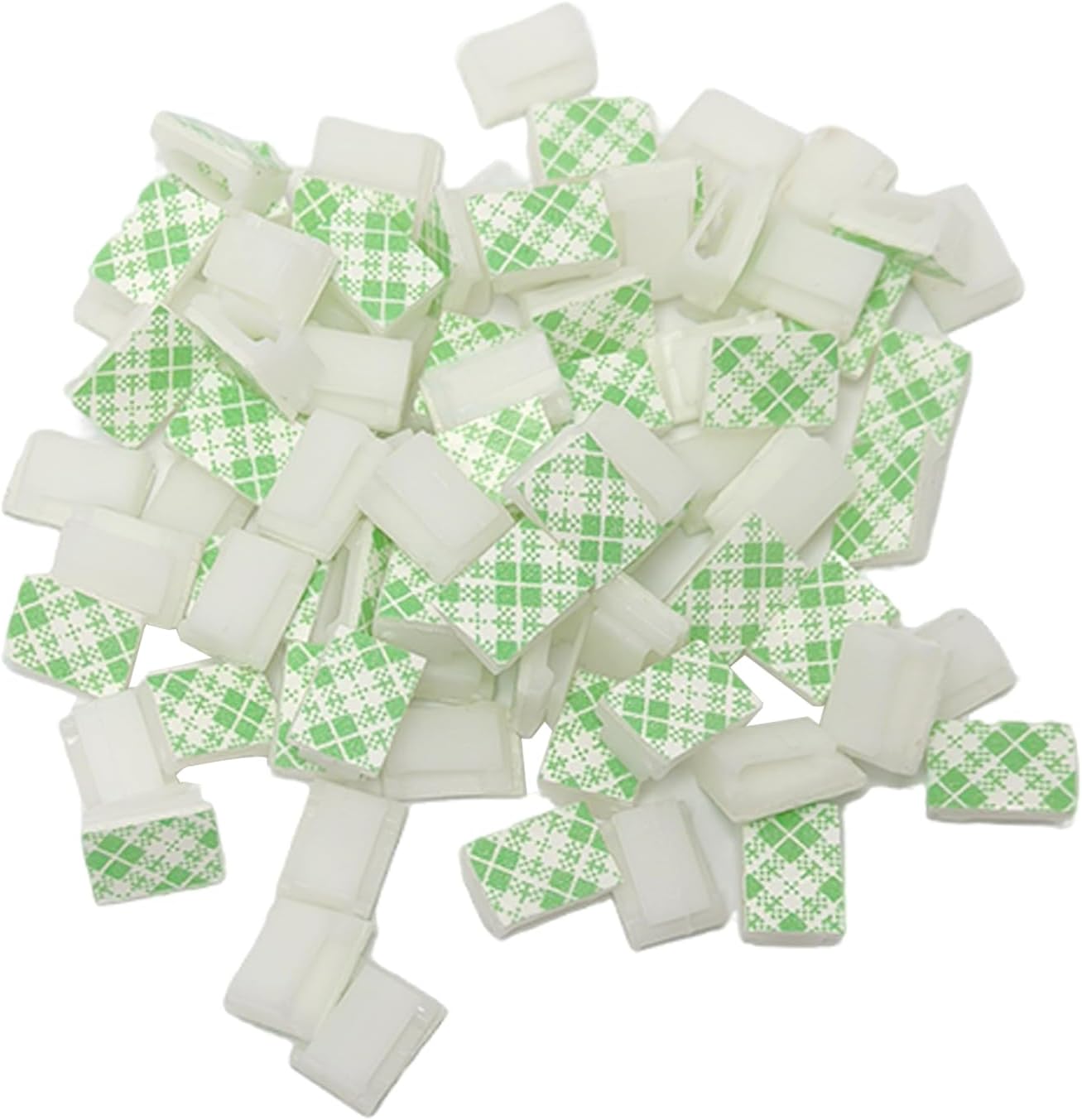 80 PCS LED Light Strip Mounting Clips for Wall Self Adhesive Strip Brackets Holder Fasteners for 8 mm Wide Light Strip Cable Holder and Organizer with Strong Led Light Hooks White