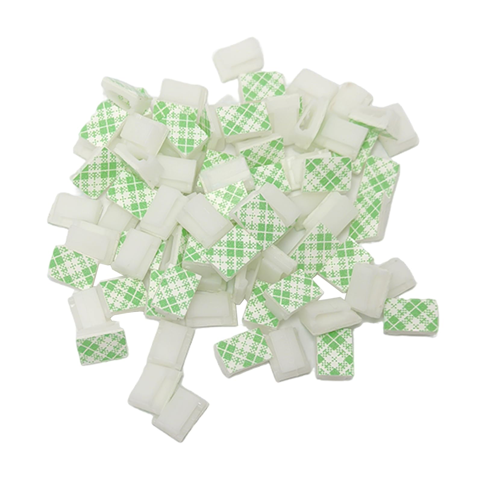 80 PCS LED Light Strip Mounting Clips for Wall Self Adhesive Strip Brackets Holder Fasteners for 8 mm Wide Light Strip Cable Holder and Organizer with Strong Led Light Hooks White