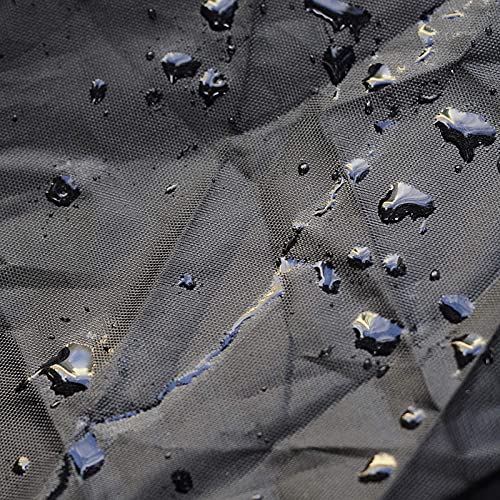 Heavy Duty Outdoor Bike Cover - Waterproof Black Motorcycle Cover for Road Mountain, Electric Vehicle Covers for All Season Proof Rain Dust Wind Sun UV, Ripstop Material Bicycle Storage for 2 Bikes