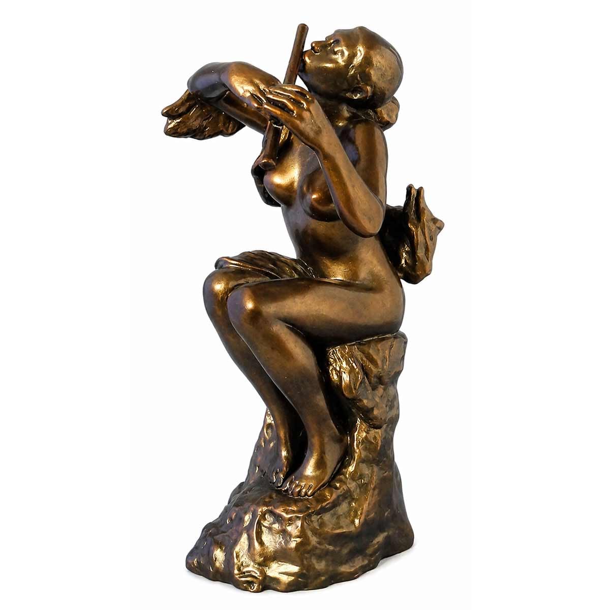 Sculpture Camille Claudel La Flötenspielerin finition bronze collection d'art