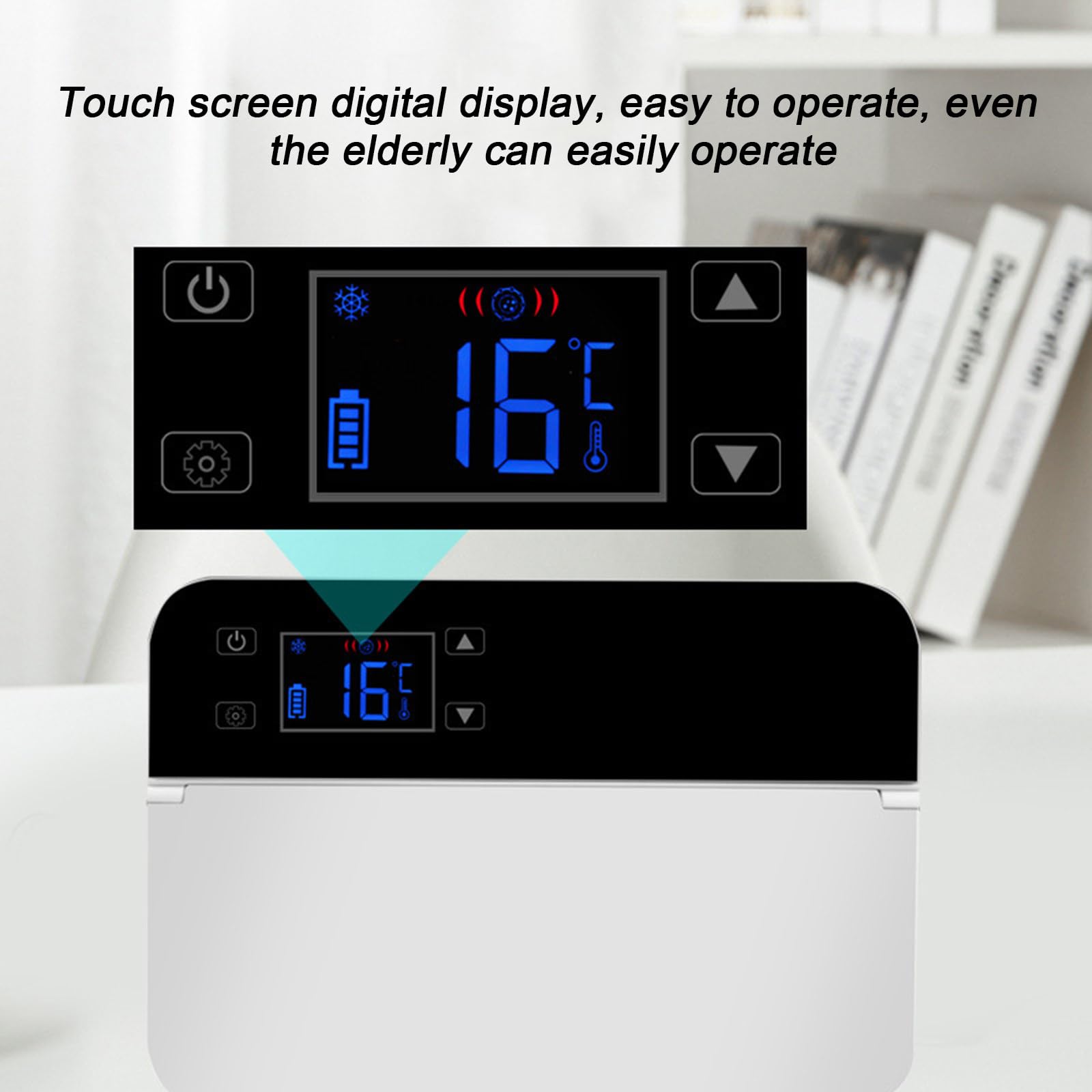 Samochodowa Lodówka na Insulinę, z Inteligentną Stałą Temperaturą 2-8℃ i Wyświetlaczem LED HD, Przenośną Lodówką na Leki, Obsługą Alarmu Niskiego Poziomu Baterii
