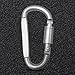 ZHIZHOUNEY 6pcs Aluminum Carabiner Multifunctional Carabiner Heavy Duty Carabiner with Key Rings for Fishing Travel and Mountain