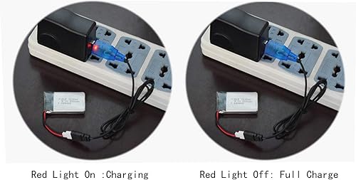 Miniatura 8 de 2 unids 3.7 V 500 mAh 25C 752040 batería recargable Lipo con cargador USB para Syma X5C cheerson CX30 skytech M68 BBS 868 Quadcopter RC Drone piezas