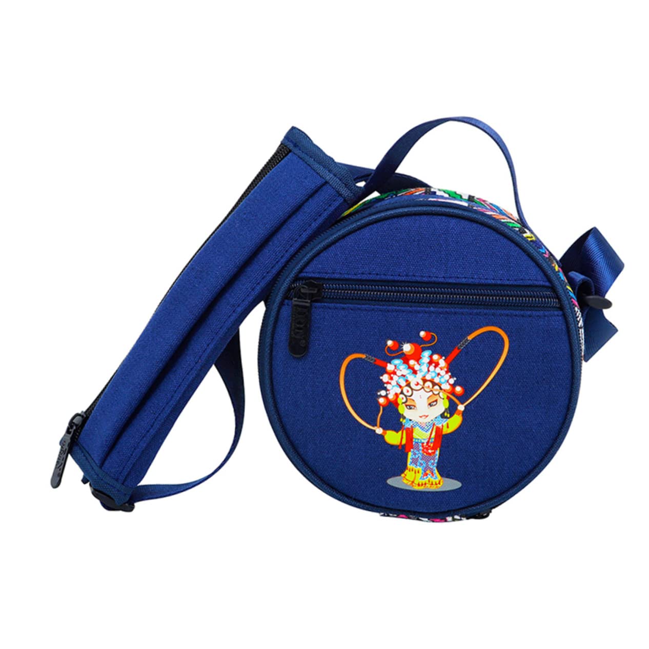 Yardwe 1Pc Ethnic Style Steel Tongue Drum Carrying Bag Compact Convenient with Pockets for Accessories Stylish Durable Design for Music Lovers for Travel Storage