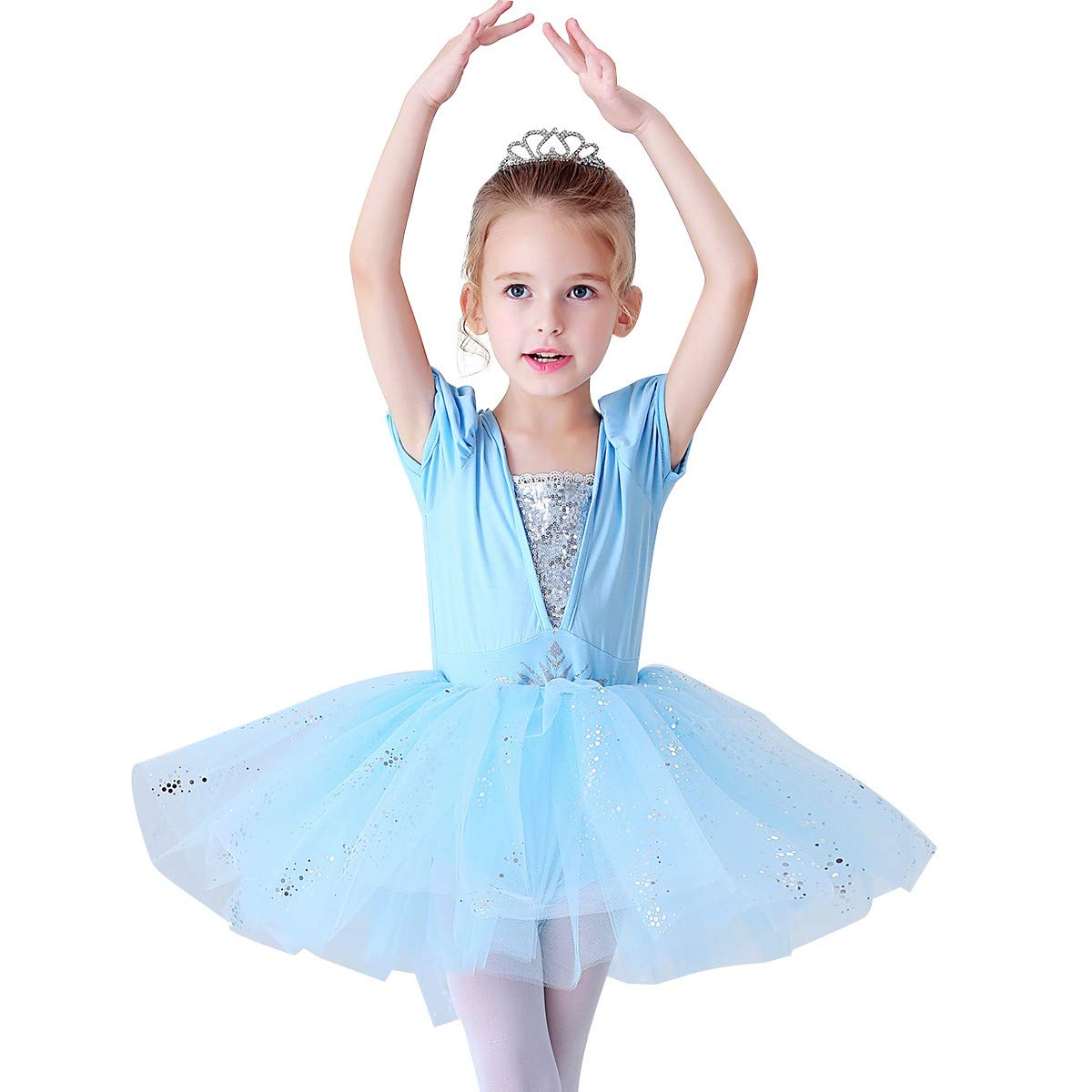 REXREIIToddler Girls Princess Ballerina Tutu Dress Rapunzel Sofia Snow White Frozen Elsa Fancy Dress Up Halloween Costume