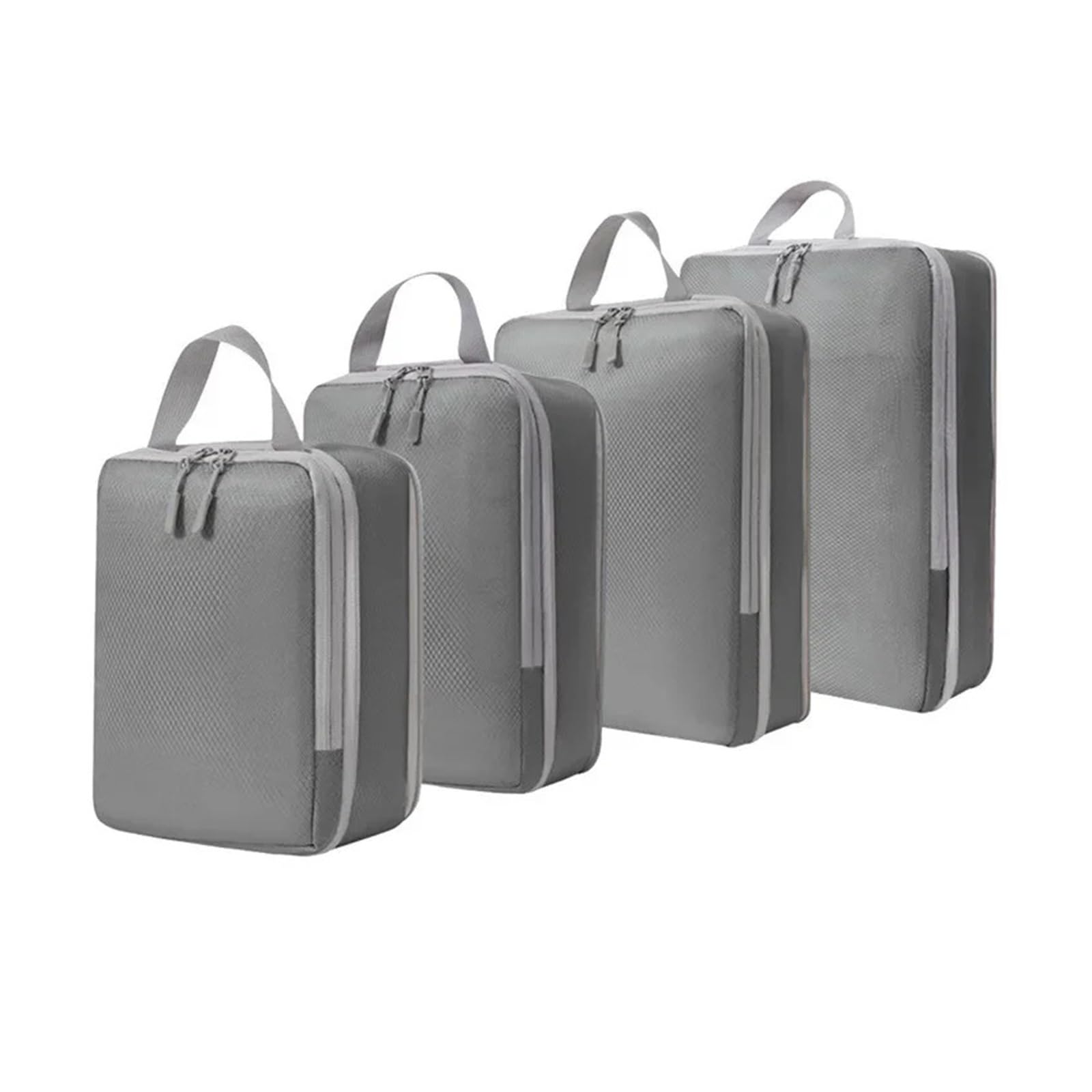 Set/4 Stück tragbare Reise-Kompressions-Packtasche, Organizer, Taschen, Koffer, Kleidung, Handtasche(Gray)