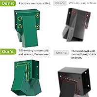 Vista 5 de BeneLabel Juego de soportes de columpio medio con marco A, accesorios de acero resistente con accesorios de montaje, juego de columpio de bricolaje