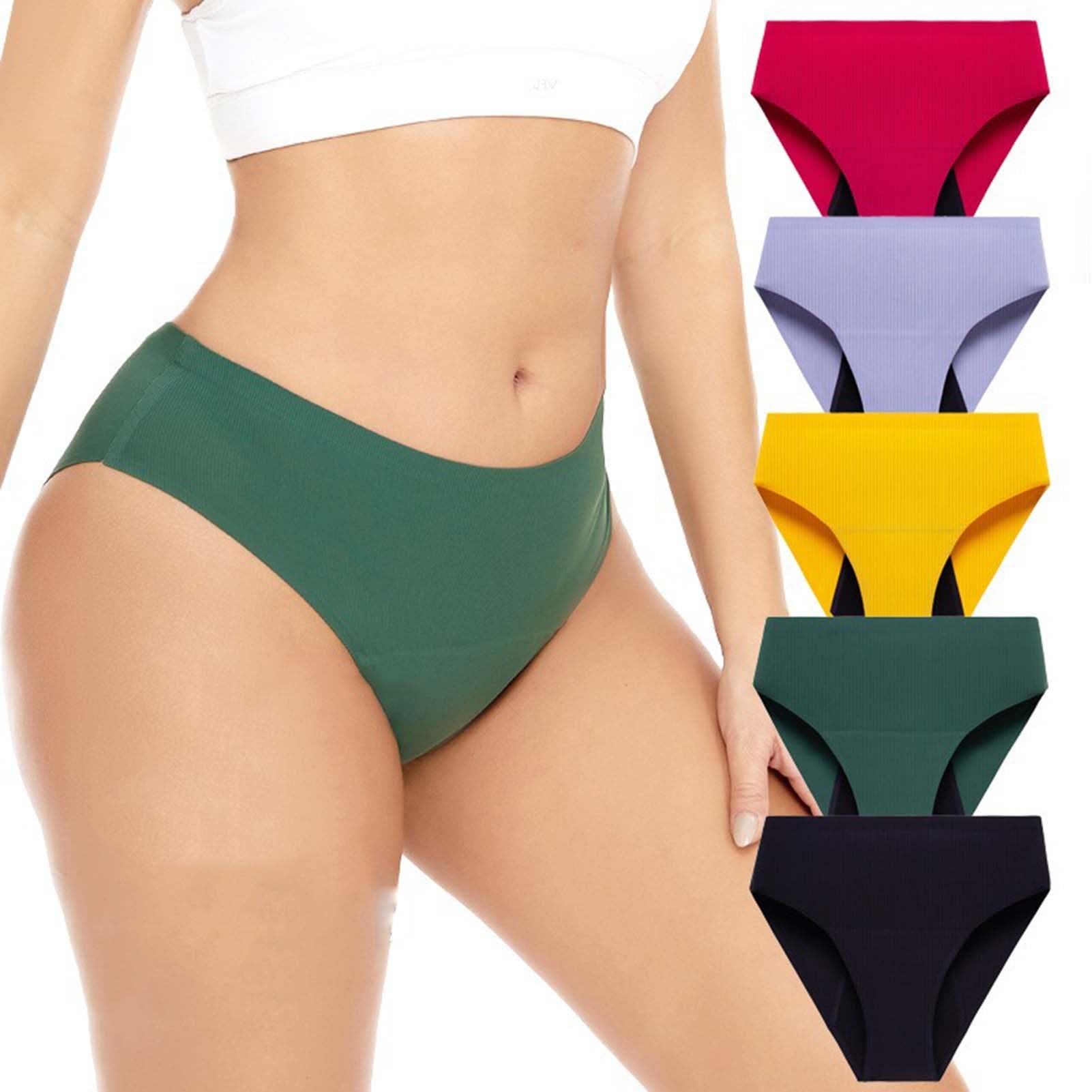 5 Piezas Bragas Menstruales Regla,50ML Absorbentes Evitar Fugas Menstruales, Bragas Incontinencia Mujer,Bragas Postparto Mujer
