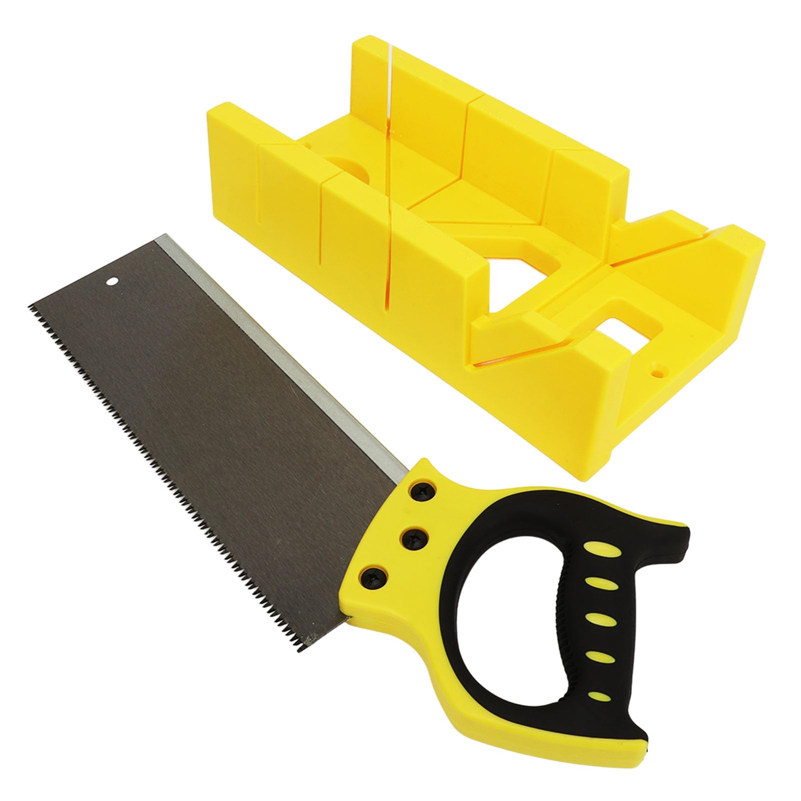 Hand Mitre Saw Woodworking Oblique Guide Tool with Saw Clamping Storage Box for Angle Cutting and Sawing - Image 2