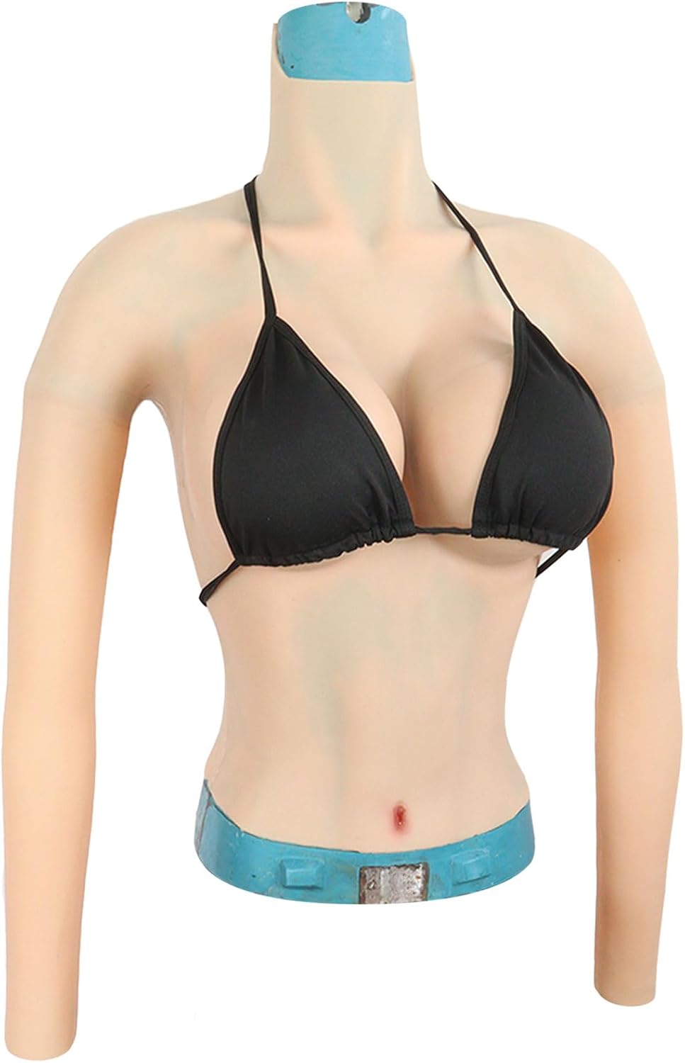 Crossdresser Silicone E/G Cup Breastplate with Arms, Half Body Breast Forms for Drag Queen Fake Boobs Enhancer Dragqueen
