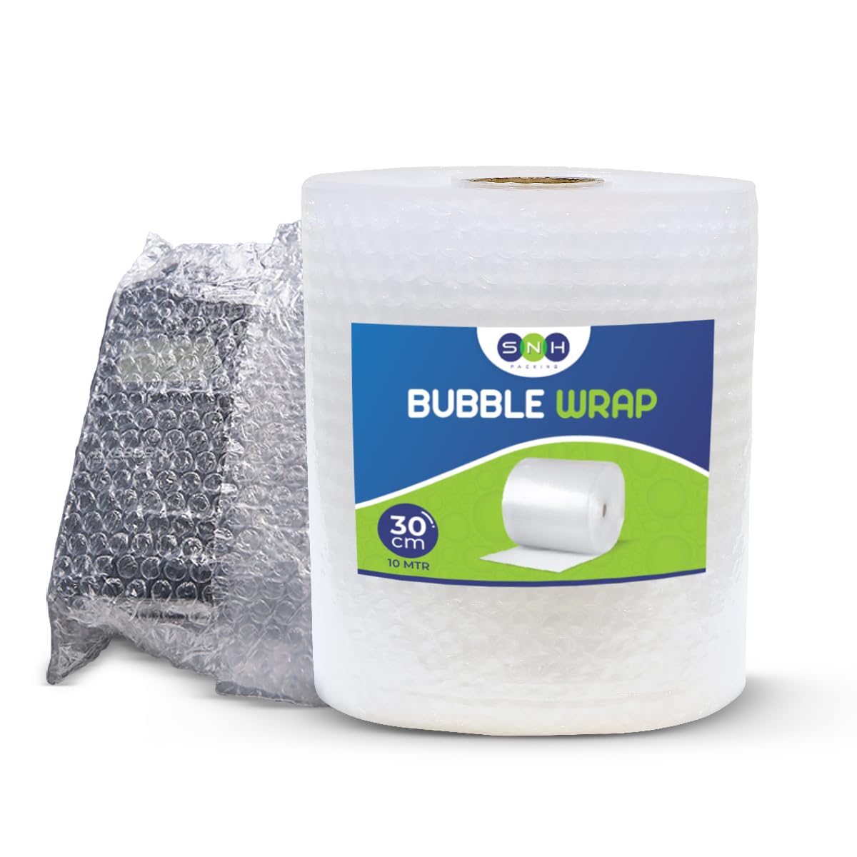 SNH Packing Extra Thick Bubble Wrap 30 cm x 10 m Large Durable & Waterproof Cushioning Bubble Wrap Roll for Packaging, Wrapping, Shipping, Moving Supplies, Sealing & Packing Rolls