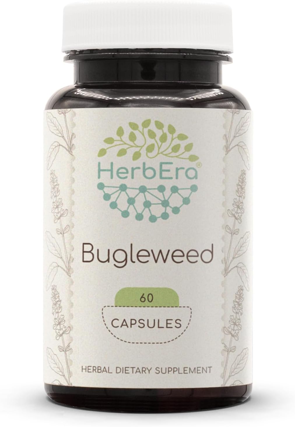 HerbEra Bugleweed 60 Capsules, 400 mg, Made with Bugleweed (Lycopus Virginicus) Dried Herb (60 Capsules)