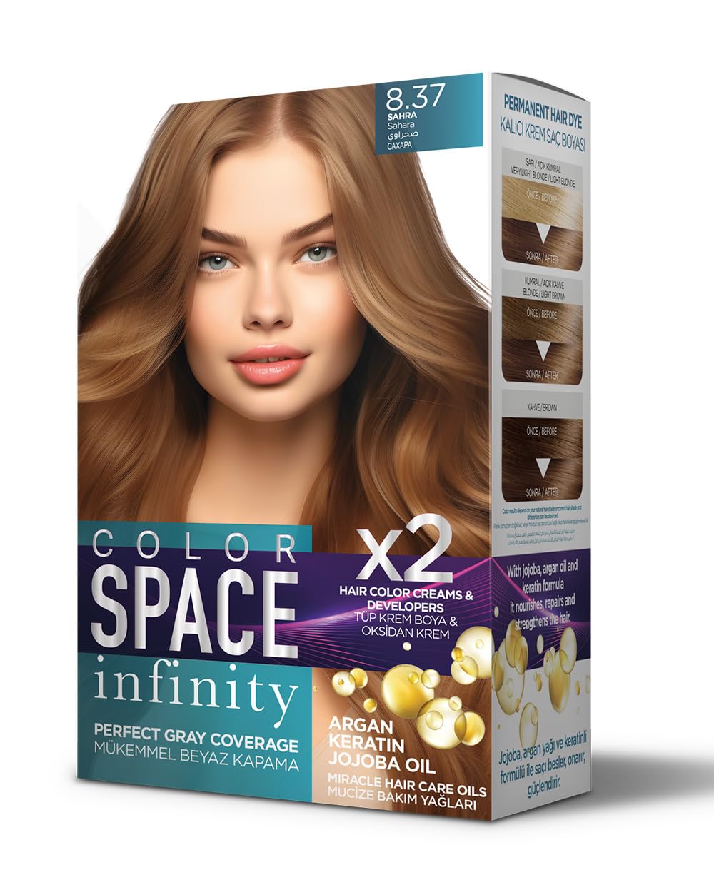 Color Space Infınıty Set Saç Boyası 8.37 Sahra