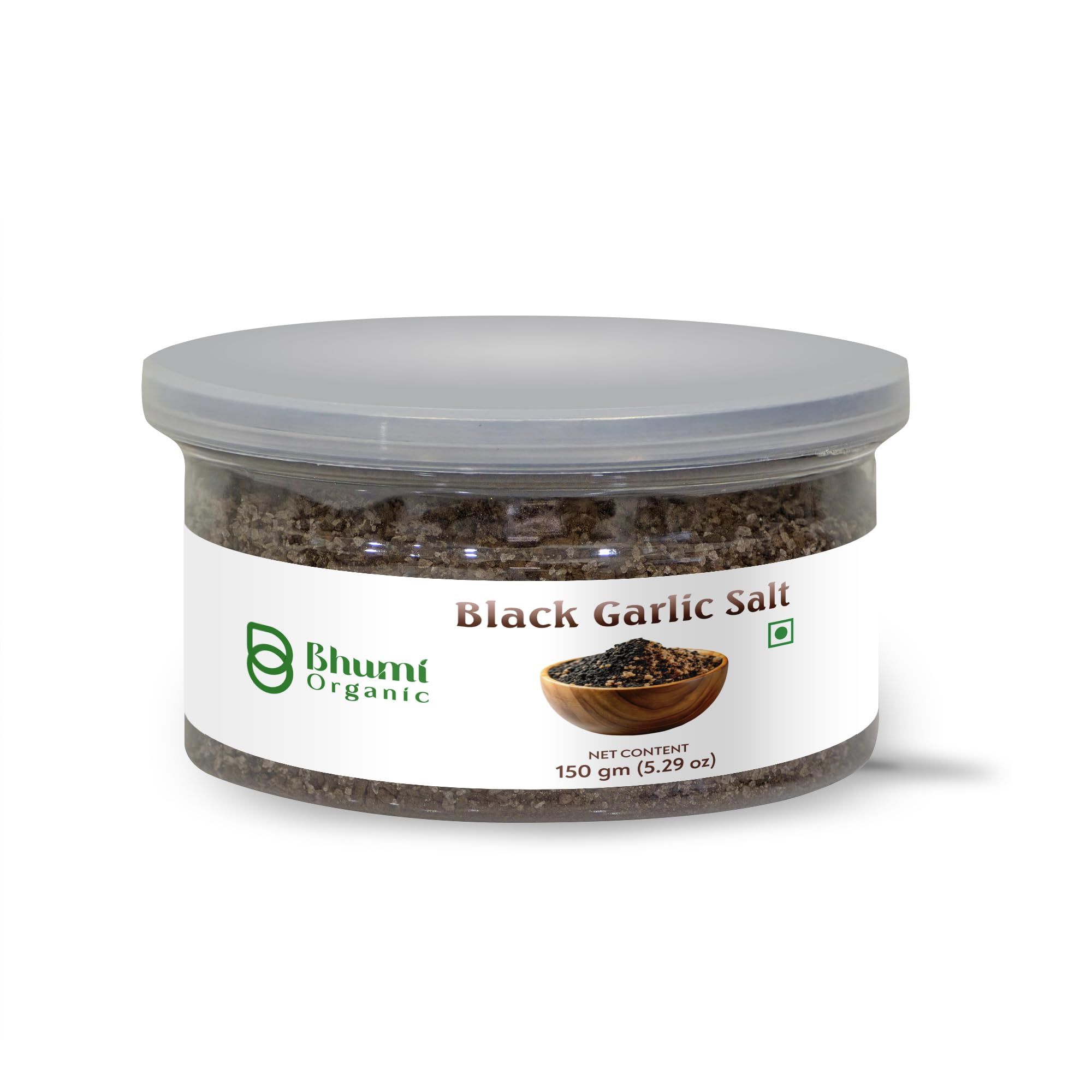 Black Garlic Salt -Sea Salt -Natural,Unrefined -For Food & Cocktails -Culinary Use (150 gm)