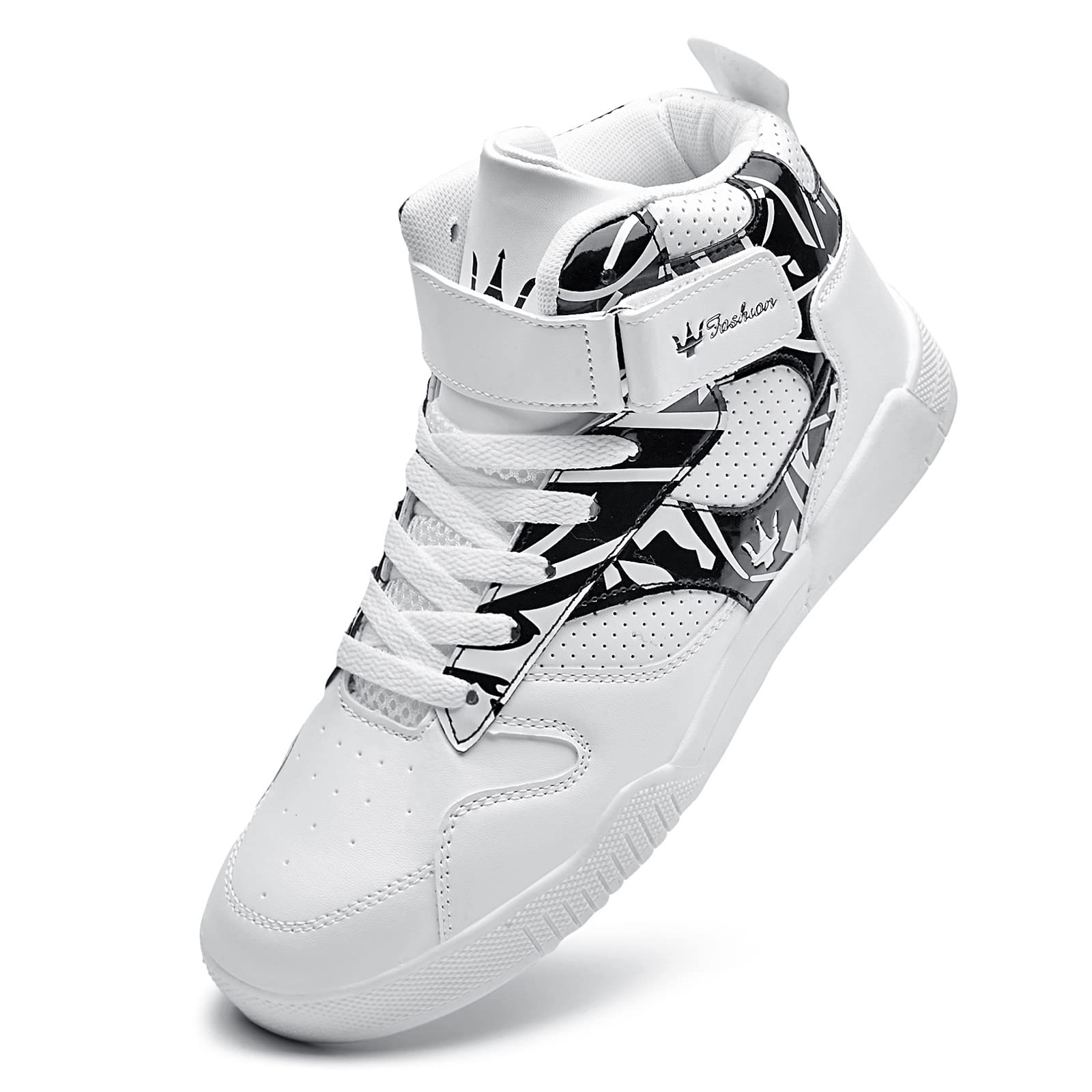 Men's High Top Breathable Leather Street Sneakers