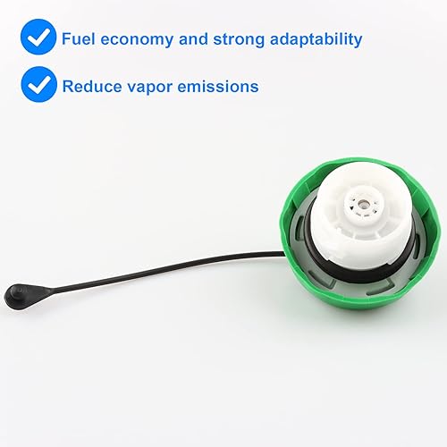 Miniatura 5 de Tapa de gasolina verde de repuesto 52013994AB compatible con Dodge Jeep Ram Diesel - Ram 2500 2011-2012, Ram 3500 4500 5500 2011-2022, Dodge Ram