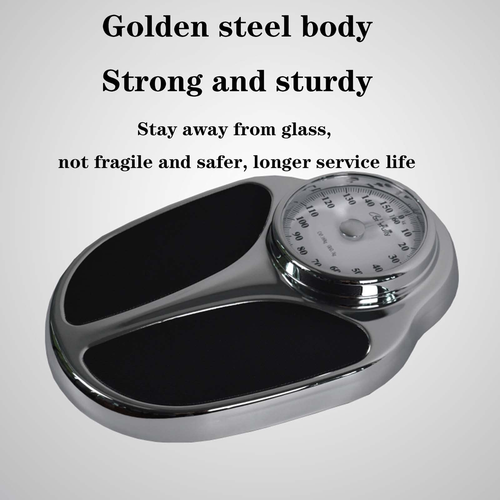 FENOKD Mechanical Bathroom Scale, with Non-Skid Surface, Cold Rolled Steel, Oversized Dial Scale Analog Mechanical Dial Precision, for Home/Office/Dorm Scales