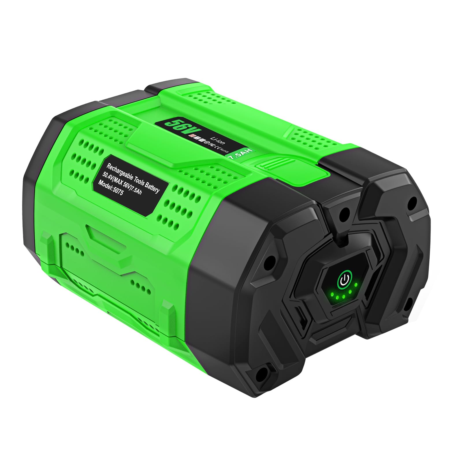 TeenPower Cordless Tool 7.5Ah High Capacity 56v Battery Replacement for EGO 56V Battery Green