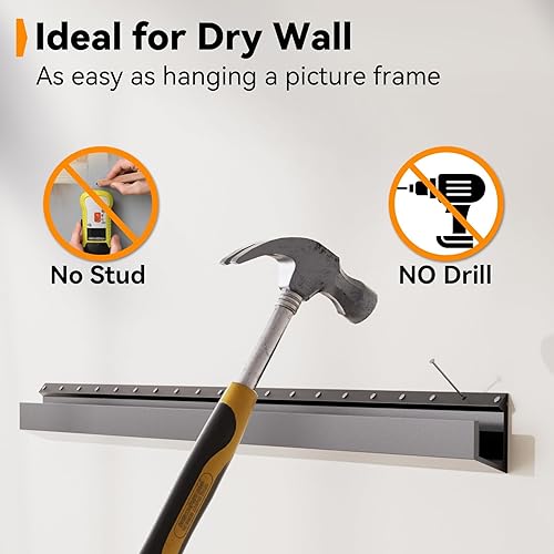 Miniatura 5 de Soporte de pared para TV sin pernos, soporte de TV sin pernos para televisores de 22 a 55 pulgadas, colgador de TV de perfil bajo, carga máxima de