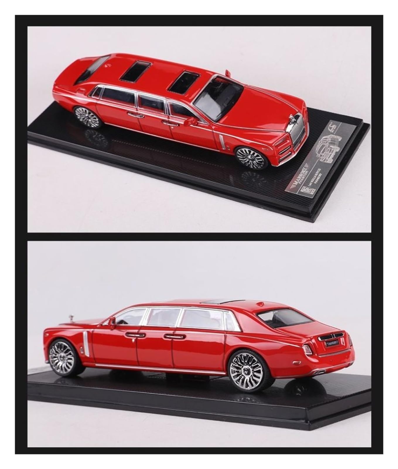 Modellauto Im Maßstab 1 64 Für Rolls-Royce Phantom VII 8. Generation Extended Edition Legierung Automodell Rot Für Die Sammlung(White)