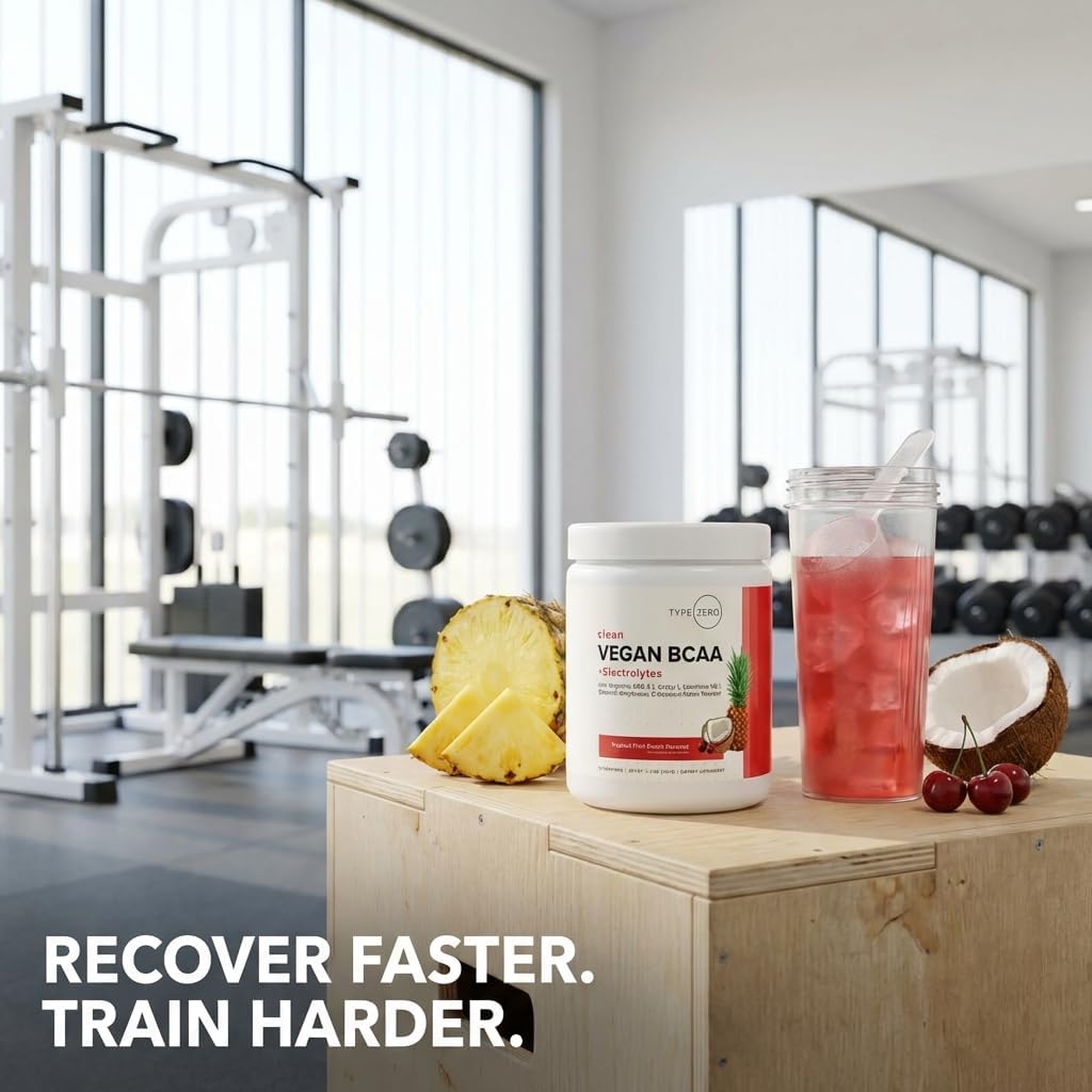 Type Zero Ultra Clean Vegan BCAA Powder + Electrolytes (Tropical Fruit Punch | 6G) 2:1:1 Sugar-Free/No Sucralose BCAAs Amino Acids Supplement - BCAA Vegan Amino Acids After Workout Drink, 30 Servings - Image 6