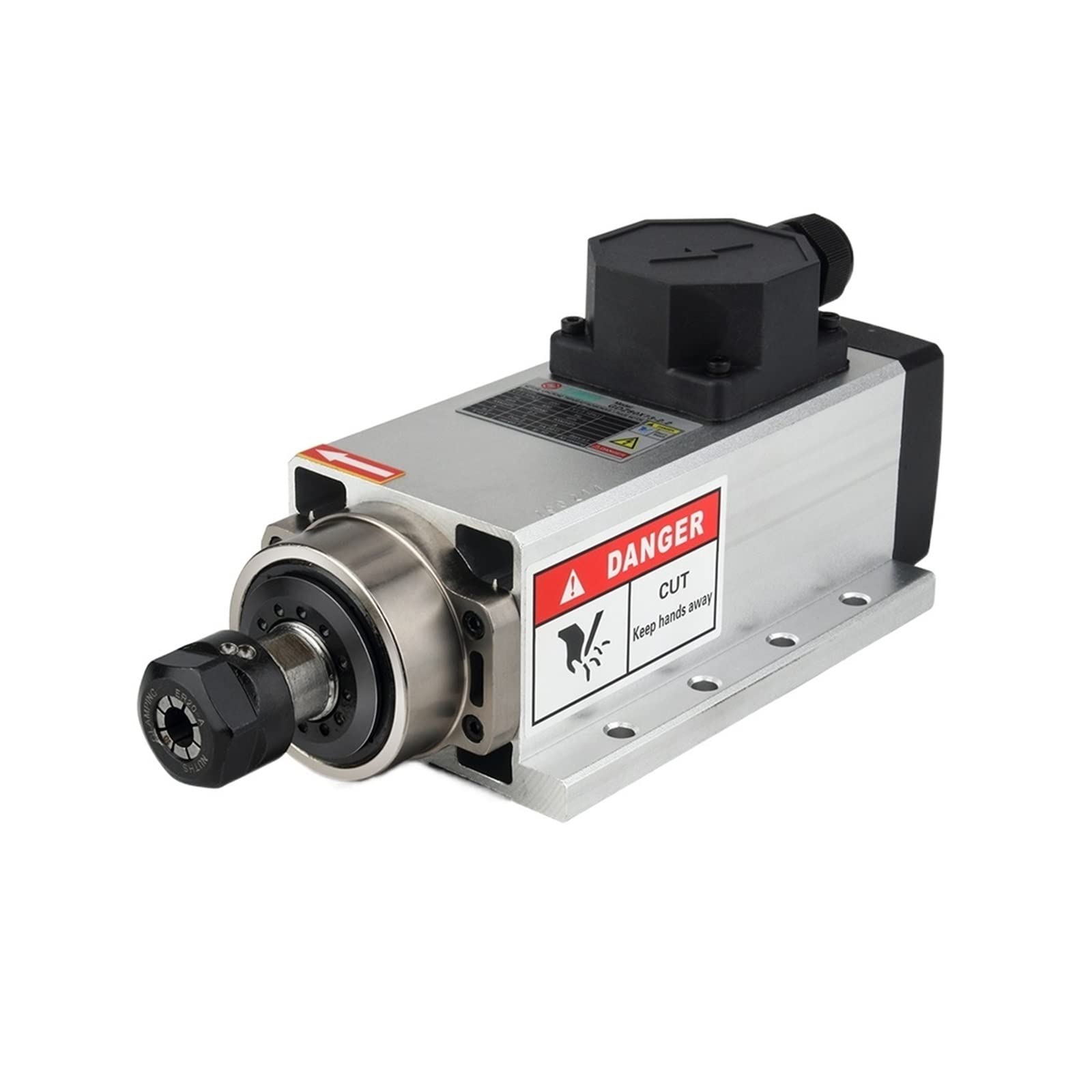 Lloopk 1 Cnc Spindle, 2200W/2.2Kw Square 2. Air Cooled Spindle Motor Er20 Cnc For Milling Machine(,380)