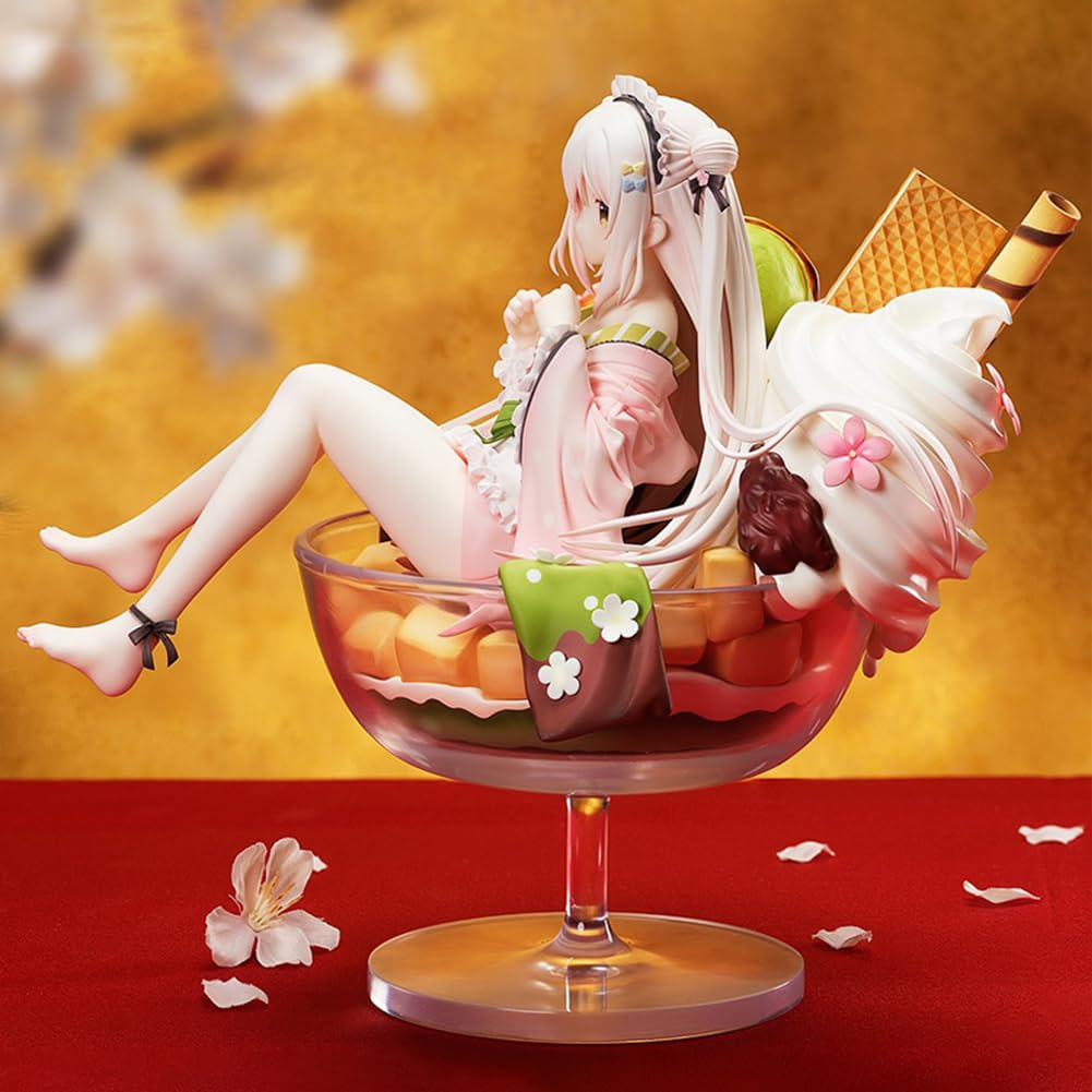 Otaku Circle's Princess Action Figure ShiratamakoMame Figures Anime Statue, Personnages de dessin animé Figura Anime Girl Figurine Ornement 20 cm