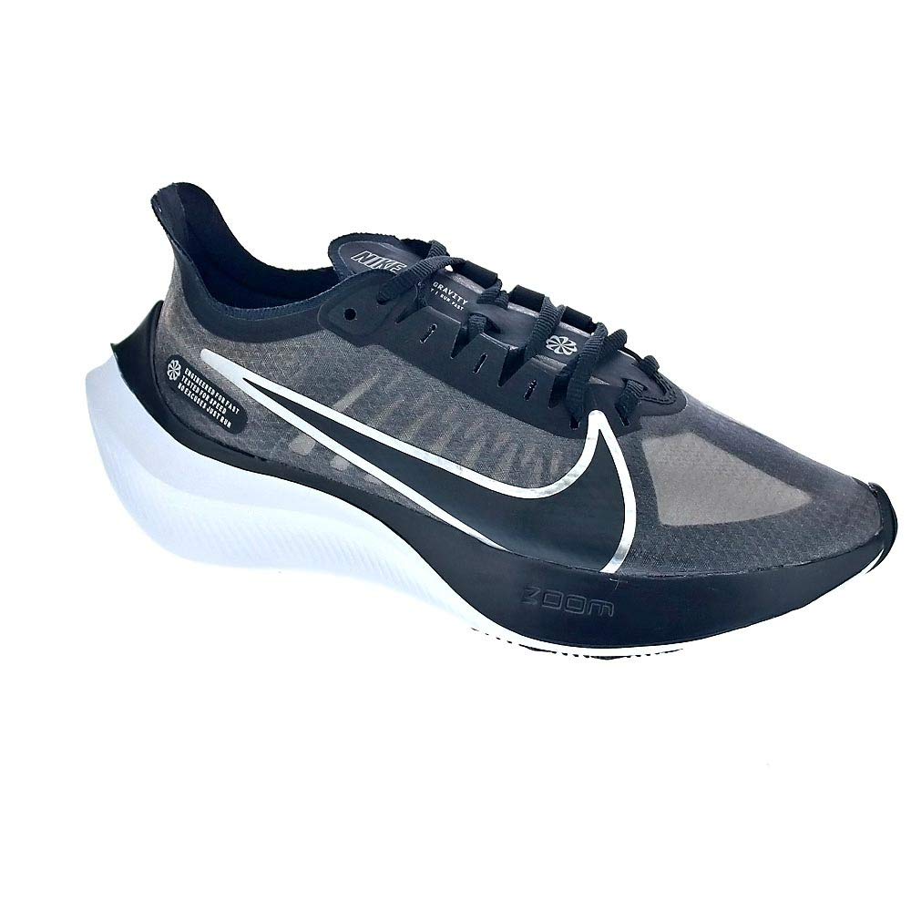 Nike Womens Zoom Gravity Running Sneakers (9.5, Black/Metallic SLVR-WL) (B07LG7VFMD) Amazon Price History, Amazon Price Tracker