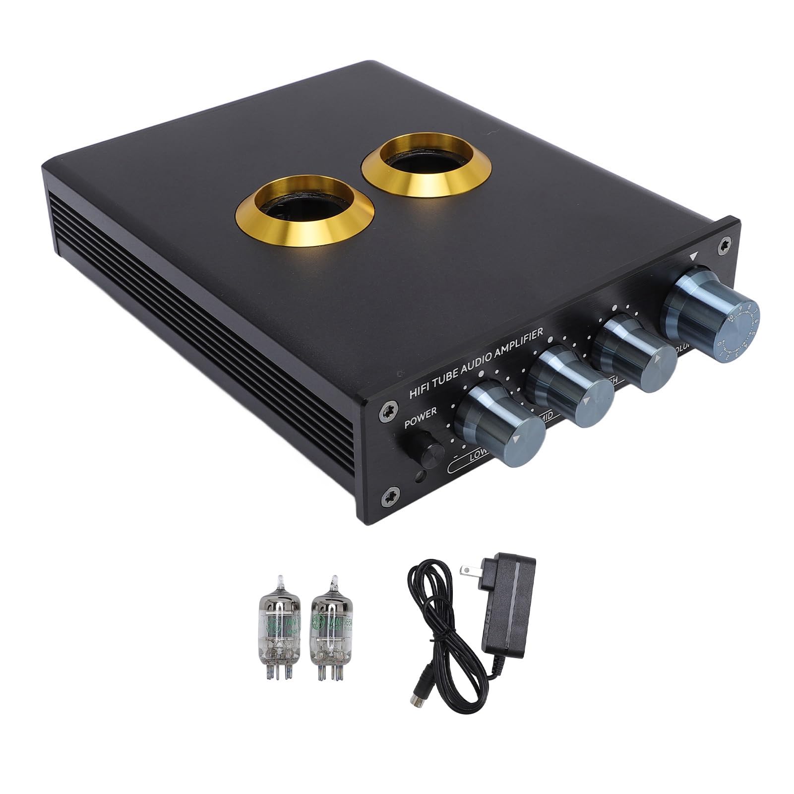 Phono Preamp, Phono Turntable Preamp, Mini Electronic Audio Stereo Phonograph Preamplifier, Bench Preamplifier, HiFi Audiophile Preamplifier, Built in Circuit Guard (US Plug)