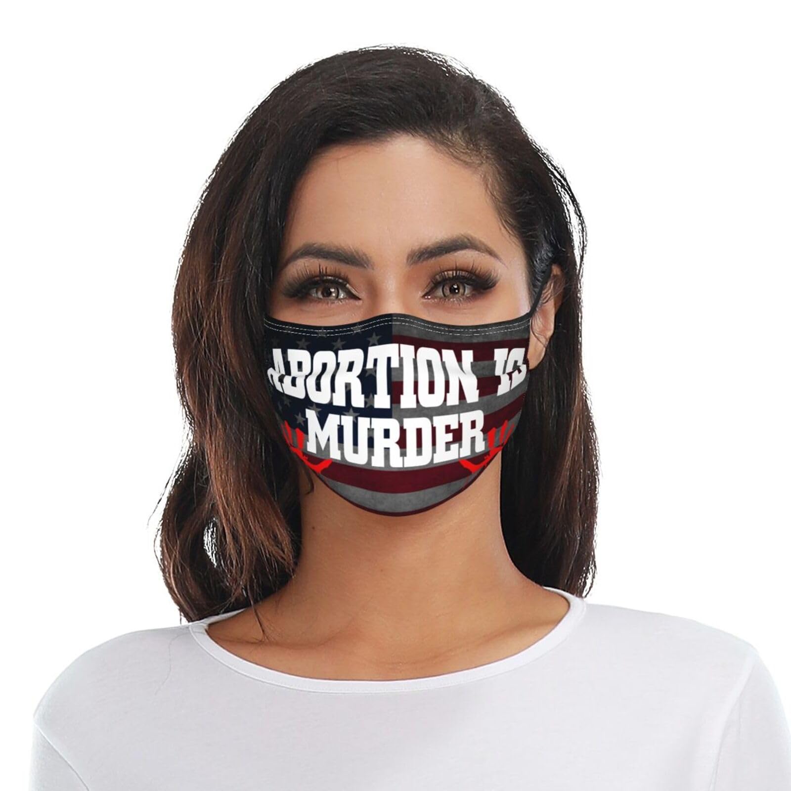 Abortion Is Murder Adult Dust Mask Adjustable Dust Face with 2 Filter31