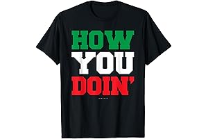 Italian T-Shirt Style: 'How You Doin?' Original Funny Novelty Gift Tee with...