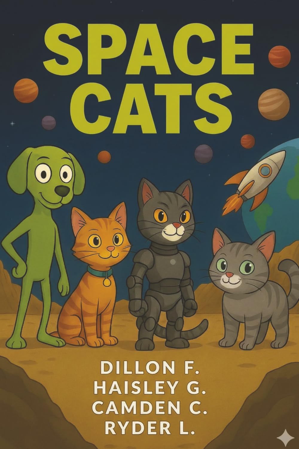 Space Cats: A Silly Sci-Fi Adventure for Kids: A Story of Friendship, Space Travel, and Intergalactic Teamwork