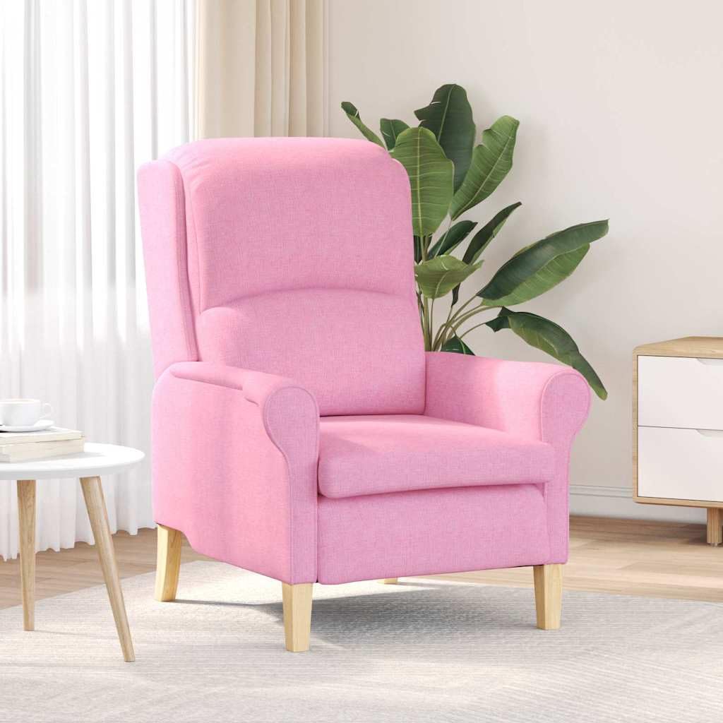 vidaXL sillón Rosa Tela