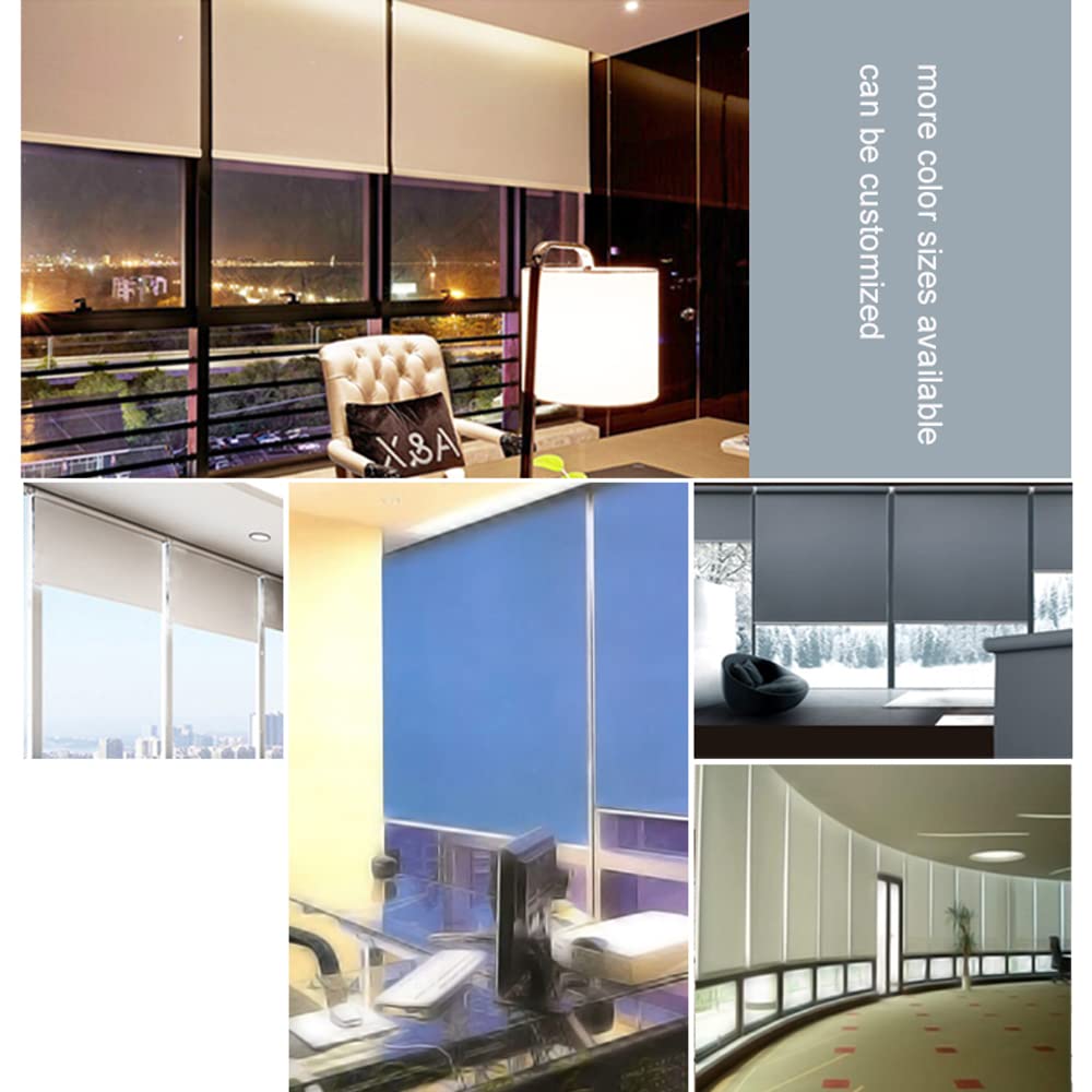 Persianas enrollables 100 % opacas, impermeables, térmicas, con accesorios de montaje, perfectas para dormitorios, salas de estar y oficinas (1,5 x 2 m)
