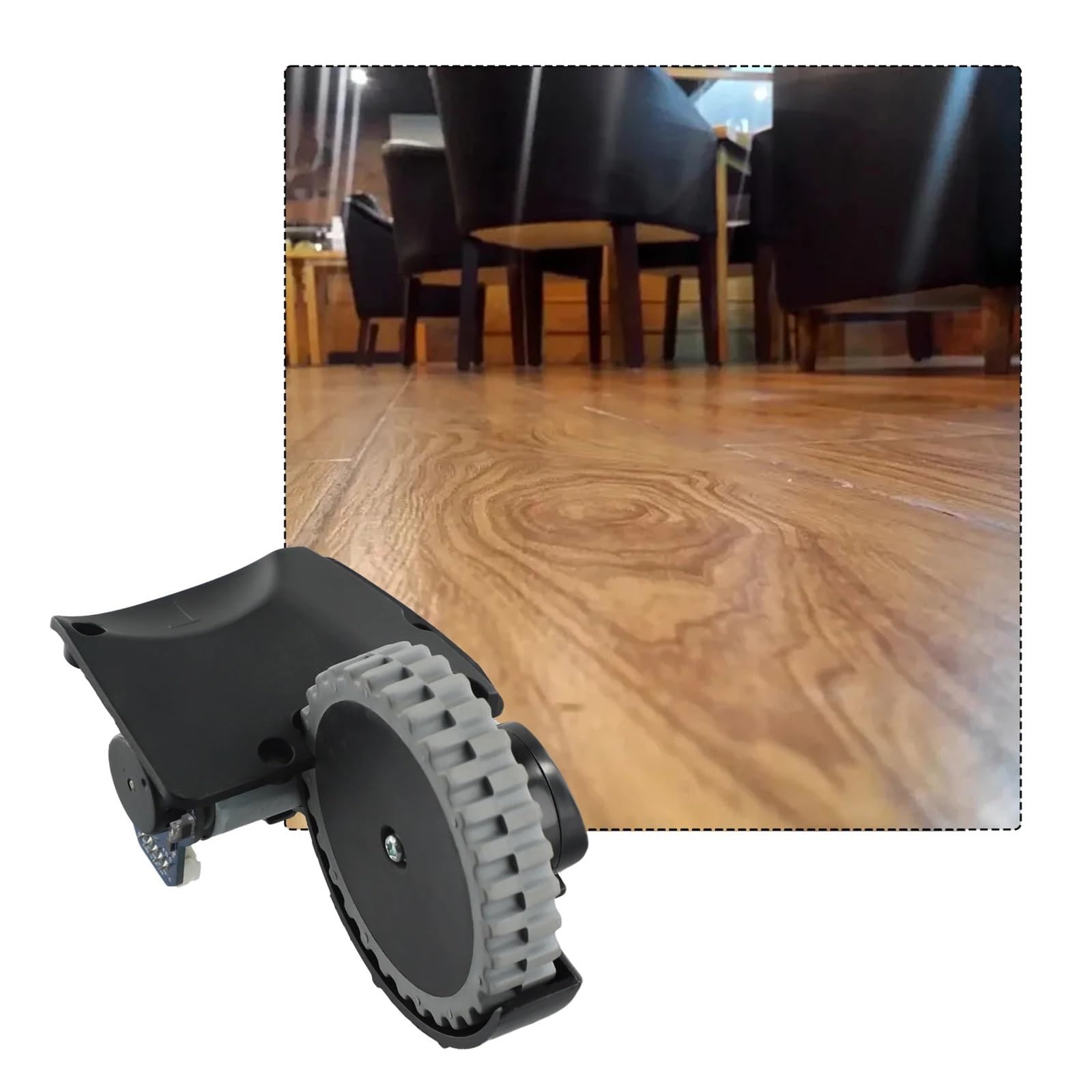 Ruedas Derecha E Izquierda, Compatibles Con Cecotec Conga, Piezas De Recambio De Aspiradora Robot 1490 For Un Movimiento Suave Y Constante(2pcs.L R)