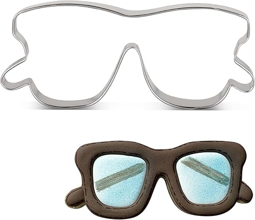 Miniatura 7 de LILIAO Cortador de galletas para gafas/gafas de sol, 4.6 x 1.8 pulgadas, acero inoxidable