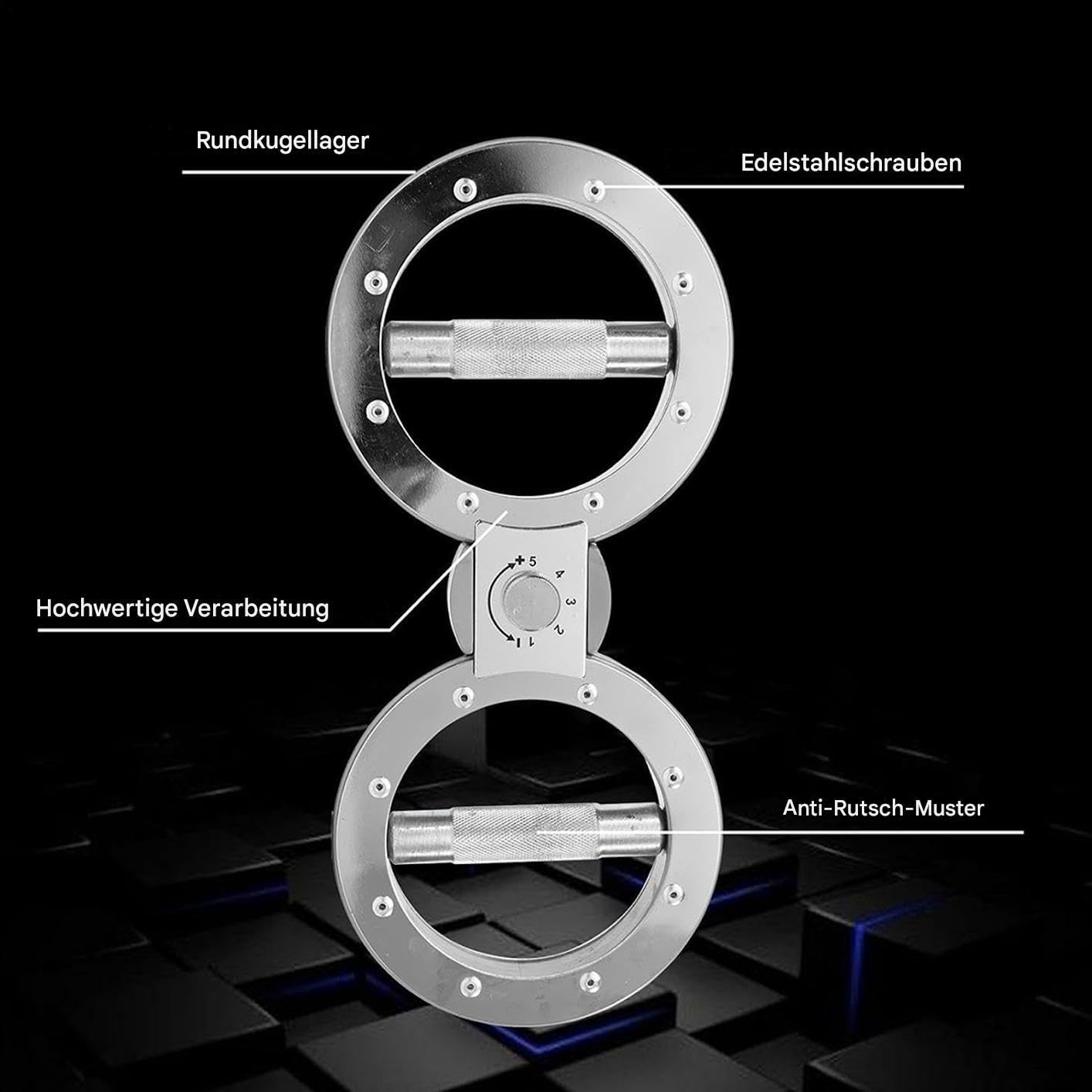 Máquina quemadora giratoria Fortalecedor Muscular con Agarre Giratorio 360 | Entrenador de fuerza de agarre 5,4 kg Ejercitador De Brazos Para Casa