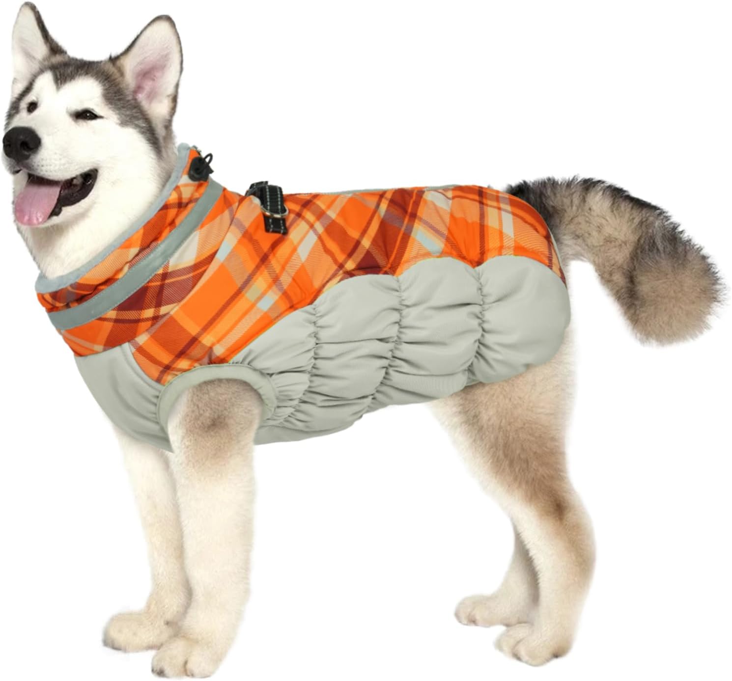 Lelepet Warm Dog Winter Coat Dog Coats for Extra Large Dogs Waterproof Dogs Jacket with Harness Built in Reflective Cold Weather Coats Windproof Zip-Up Winter Fleece Vest Snowsuit Great Dane 3XL
