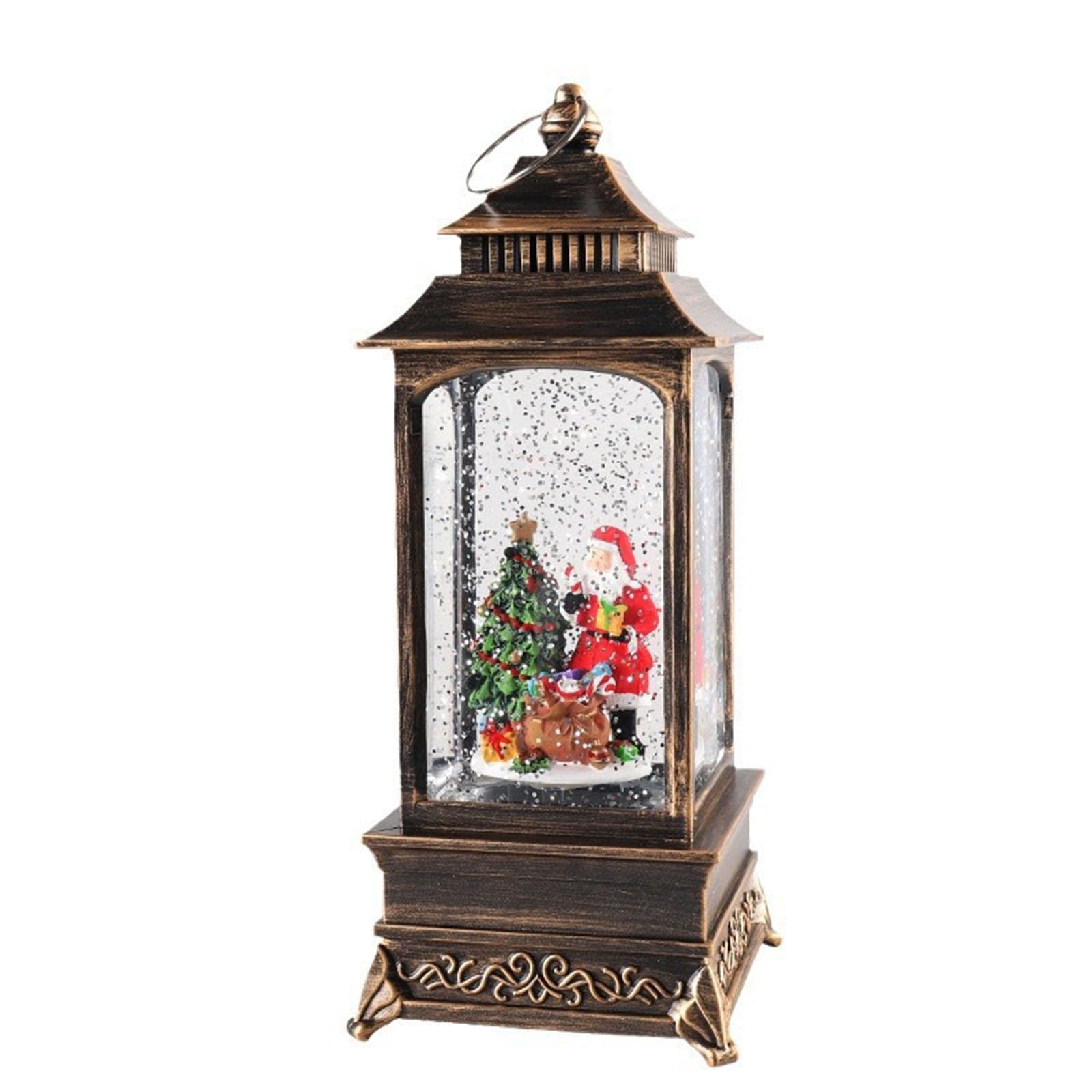 Palla di neve natalizia con musica e struttura sicura in PVC, display a batteria, luce notturna, palle di neve natalizie, decorazione da tavolo