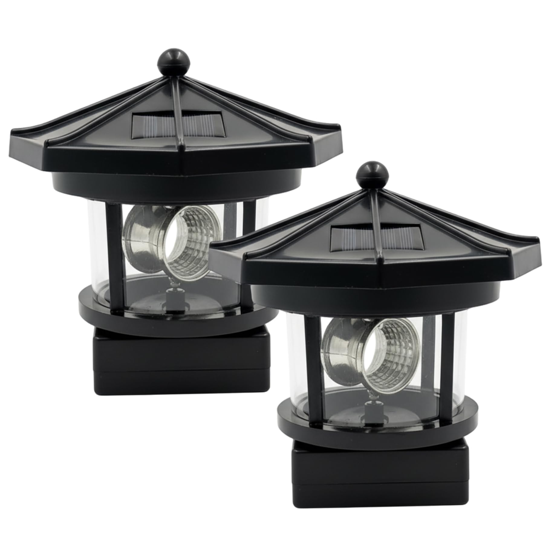 Phare solaire de jardin lot de 2 balises pour votre cour