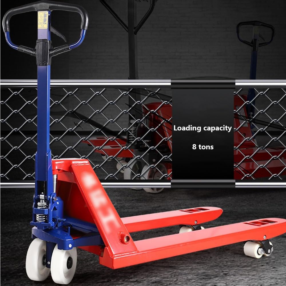 Transpallet Carrello elevatore manuale for ascensore con pompa idraulica da 8 tonnellate, transpallet 8000 kg Materiale industriale