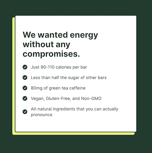 Miniatura 5 de Verb Energy - Barras nutritivas con cafeína de galletas y crema, barra energética baja en azúcar de 110 calorías, aperitivos veganos, sin gluten,