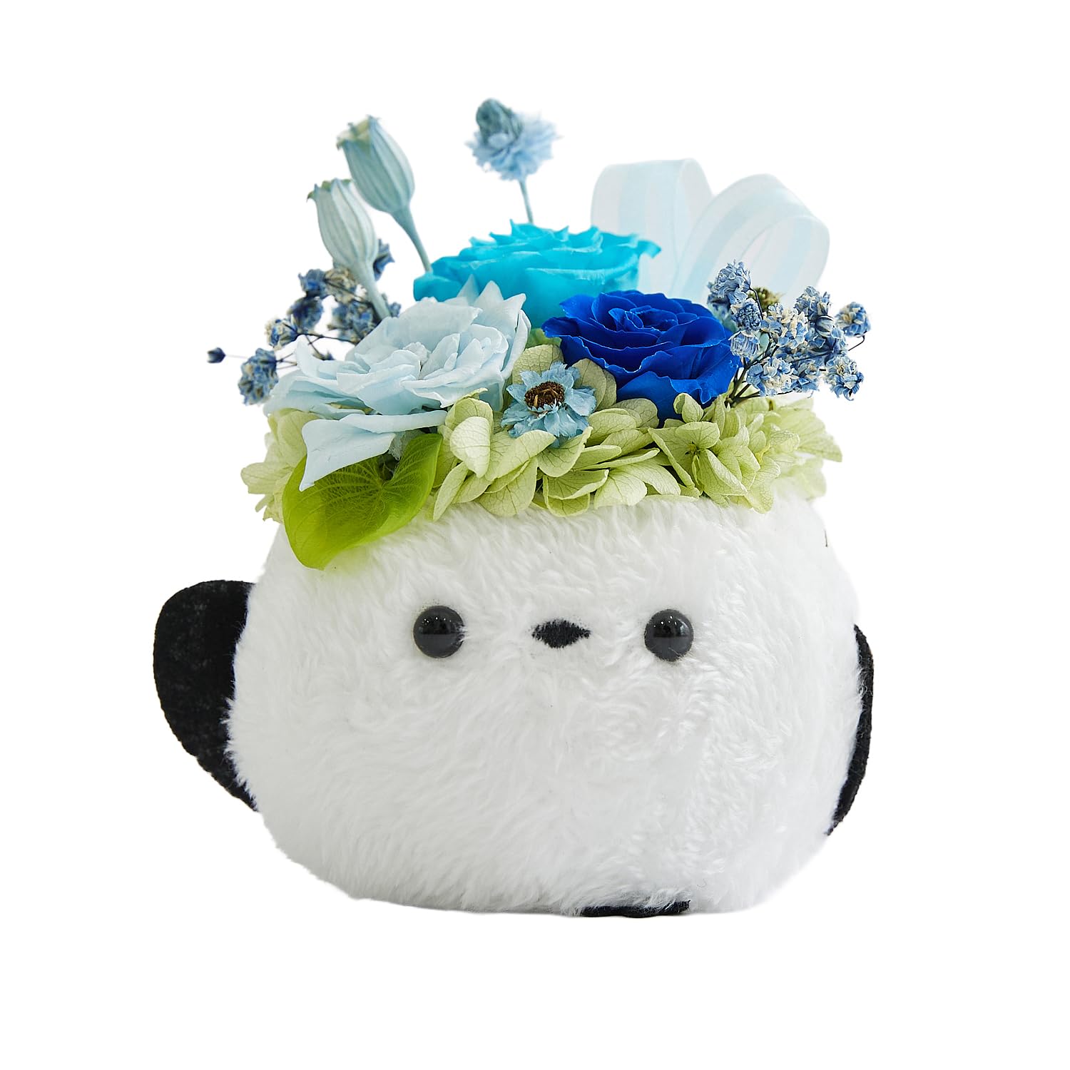 Amazon｜花冠seina プリザーブドフラワー ふわふわ森のシマエナガ