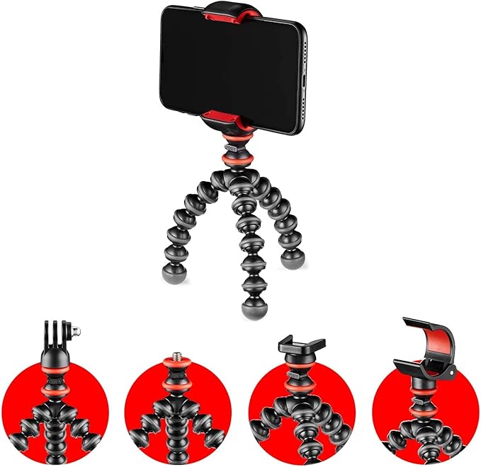JOBY GorillaPod Starter Kit, Versatile Mini Flexible Tripod with